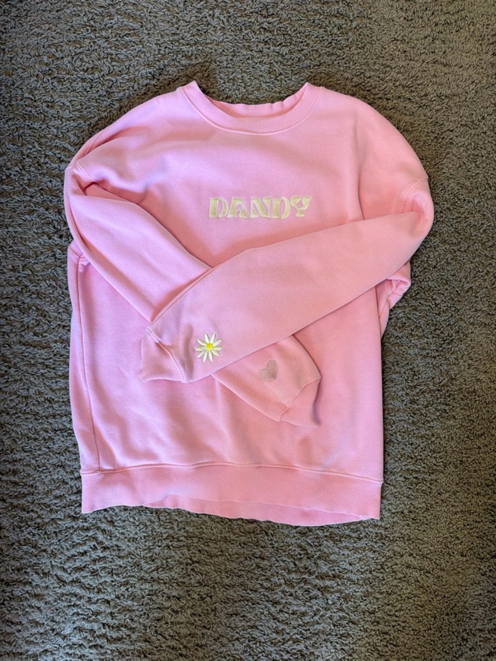 DANDY Pink Crewneck Sweatshirt - Women's Casual Pullover